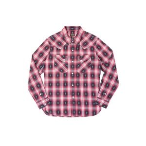 THE FLAT HEAD NATIVE CHECK WESTERN SHIRT FN-SNW-004L | RED